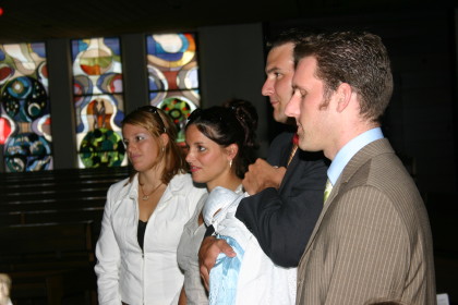 Eltern, Paten und Franziska